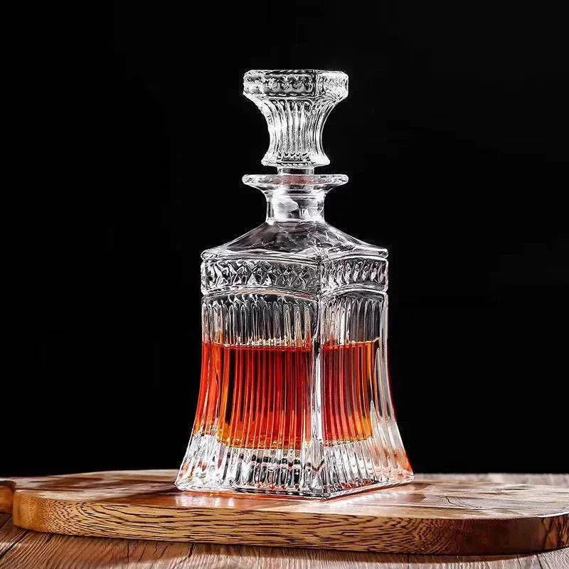 Garrafa Decanter de Vidro Texturizado