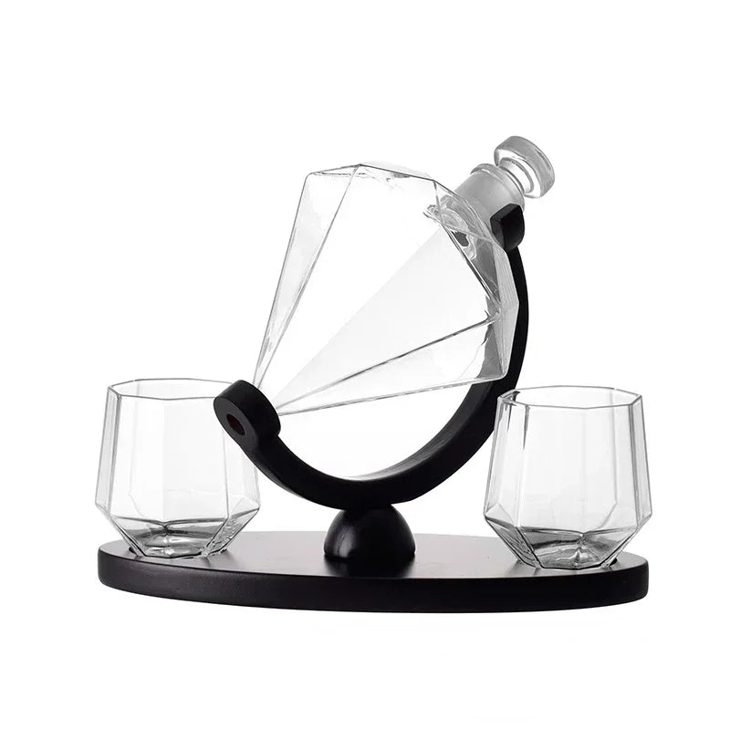 Decanter Rotativo em Forma de Diamante